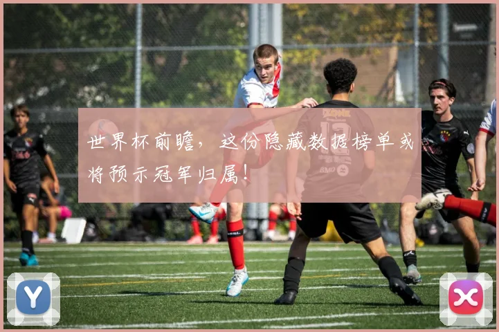 世界杯前瞻,这份隐藏数据榜单或将预示冠军归属!